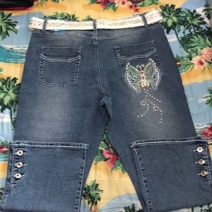 Embellished Apollo Cropped Jeans